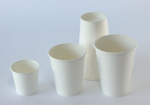 16oz Single Wall Coffee Cups - White Image